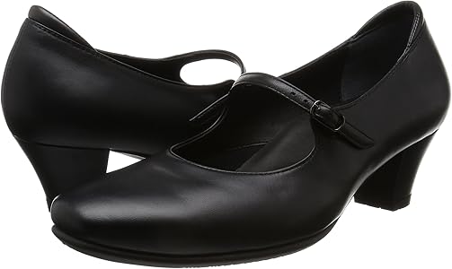 Amazon | [アシックスウォーキング] ストラップパンプス スクエアトゥ ヒール4.5cm 4E 天然皮革 ペダラ WP463K レディース |  asics walking(アシックスウォーキング) | パンプス